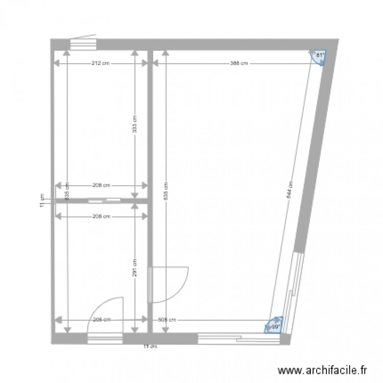 extension Trouville 2 nov 2017. Plan de 0 pièce et 0 m2