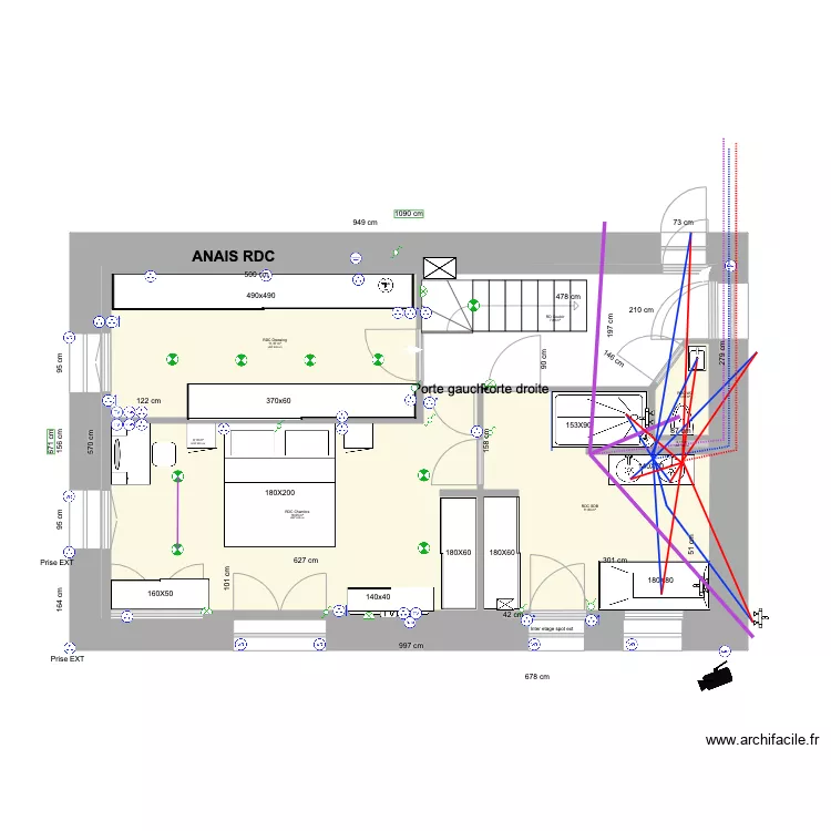 ANAIS BAT1 RDC PLOMBERIE 30 10 2023. Plan de 