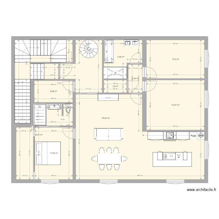 1er modif. Plan de 0 pièce et 0 m2