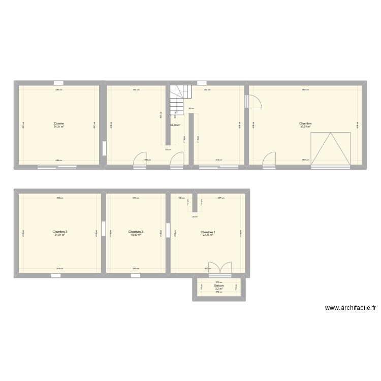 Maison Tuzaguet avant travaux. Plan de 0 pièce et 0 m2