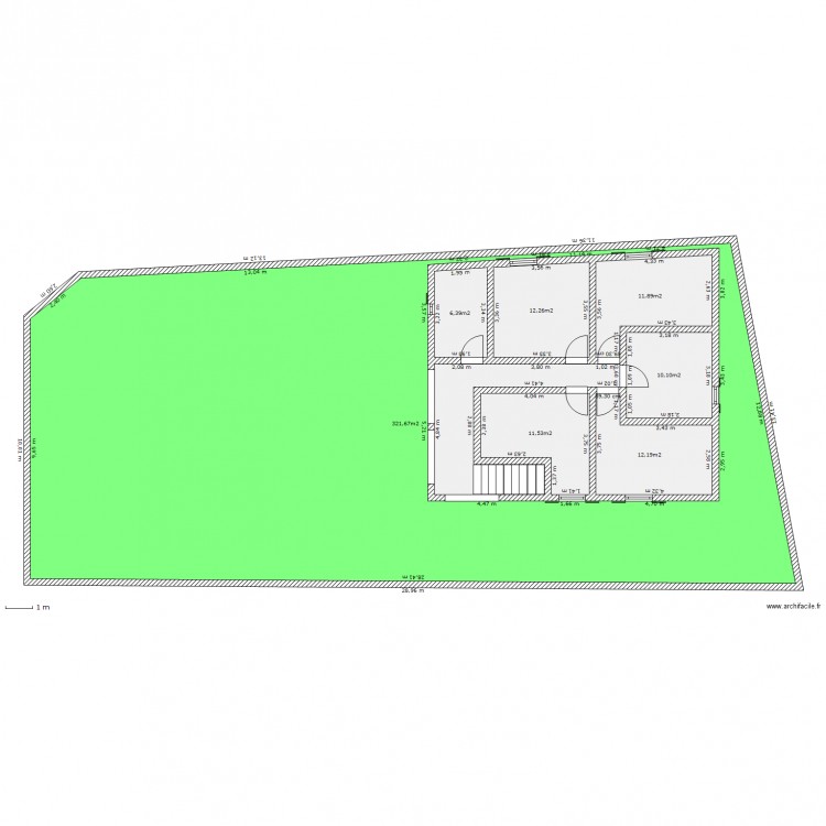 beau plan 1er étage a. Plan de 0 pièce et 0 m2