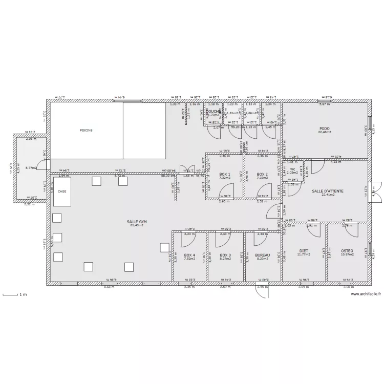 CABINET KINESITHERAPIE. Plan de CABINET KINESITHERAPIE. Plan de