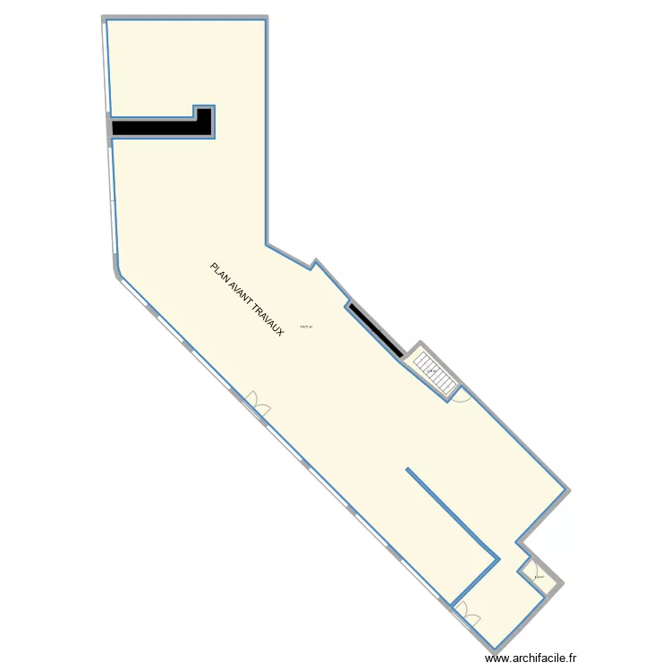 Bureau Anthony AVANT TRAVAUX. Plan de 