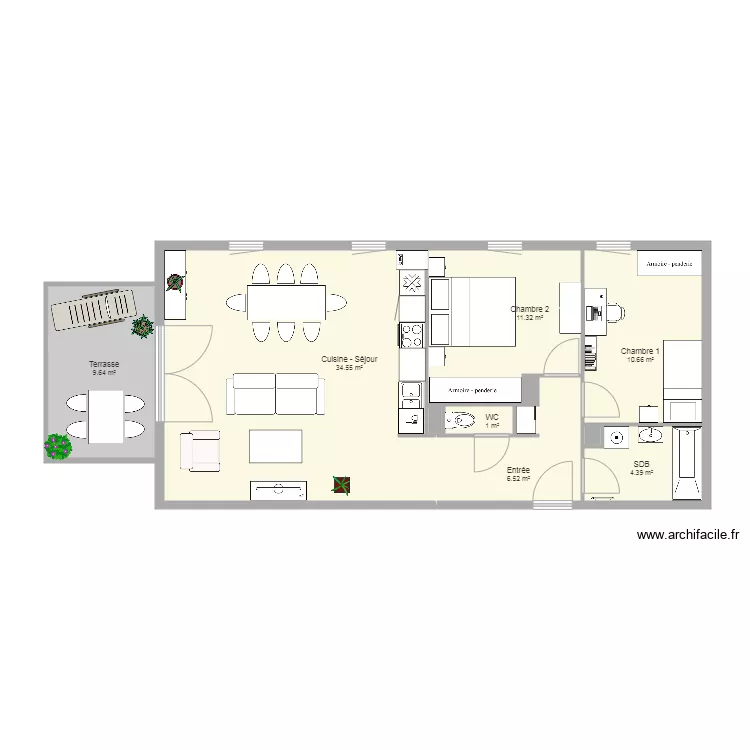 Aquarelle  Lot 303. Plan de 