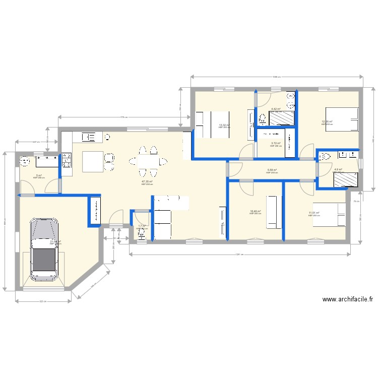 MAISON MODÈLE . Plan de 0 pièce et 0 m2