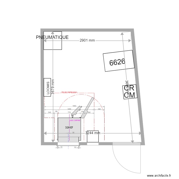 PLAN DE MASSE EXISTANT NIMES MAISON CAREE 328. Plan de 0 pièce et 0 m2