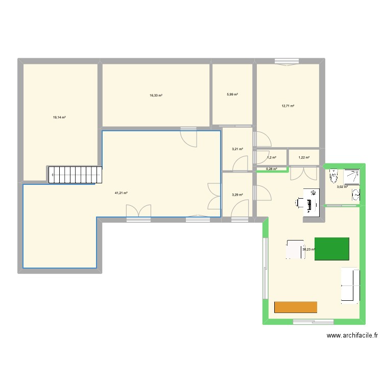 maison2. Plan de 0 pièce et 0 m2