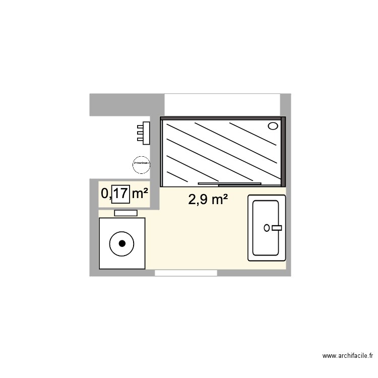 Salle de Bain Nicolas 2. Plan de 0 pièce et 0 m2