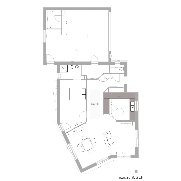 Dalmais bas meubles V2. Plan de 0 pièce et 0 m2