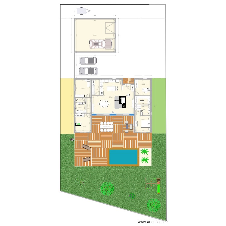 Version large. Plan de 0 pièce et 0 m2