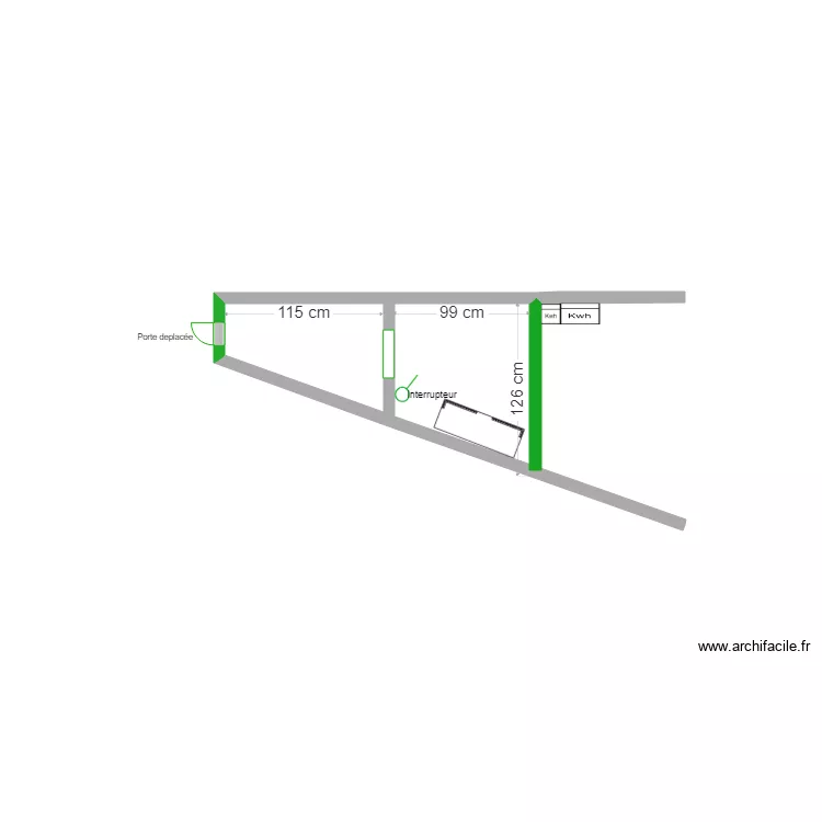 degagement derriere bureau Isabelle. Plan de degagement derriere bureau Isabelle. Plan de