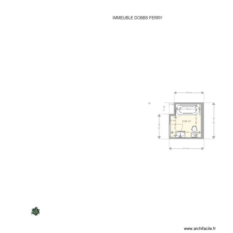 SALLE DE BAINS KIKA. Plan de 