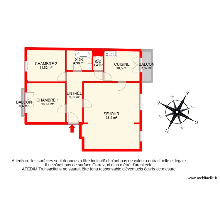 BI 29123. Plan de 12 pièces et 119 m2