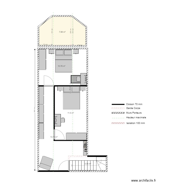 Buchot Julien et Anne Aménagement V2 2ch. Plan de 0 pièce et 0 m2