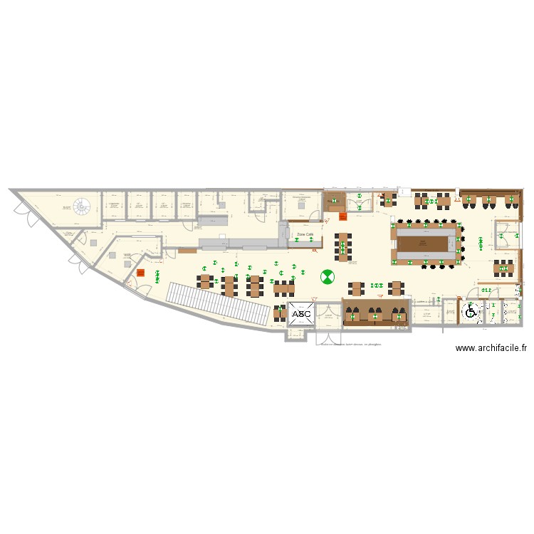 WOODS BOURGOIN. Plan de 20 pièces et 389 m2