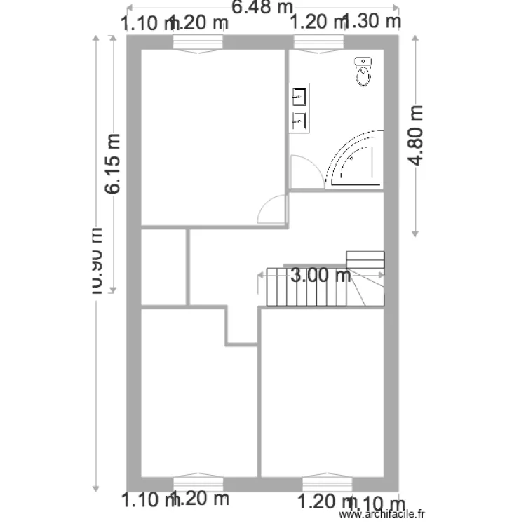 Oznur ETAGE GROS OEUVRE 100915. Plan de 