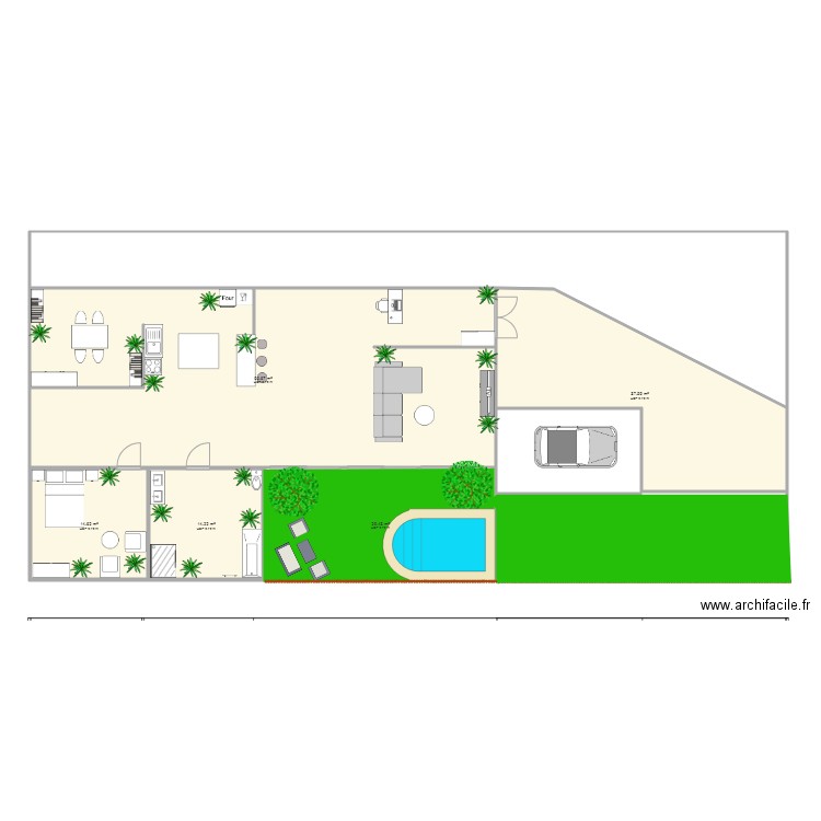 villa lucie . Plan de 5 pièces et 192 m2