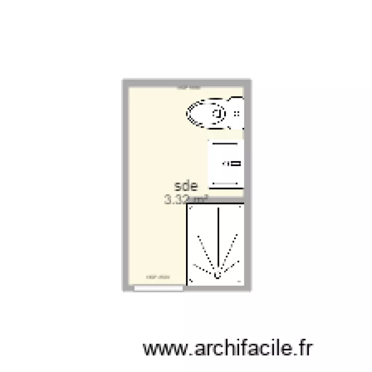 plan sdb duchalet V2. Plan de 