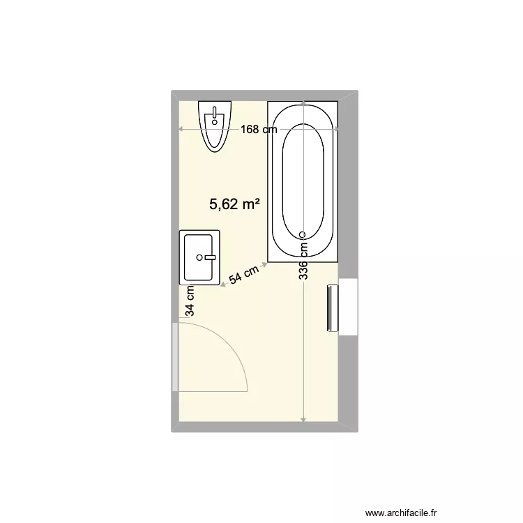 Plan sdb Itxassou. Plan de 
