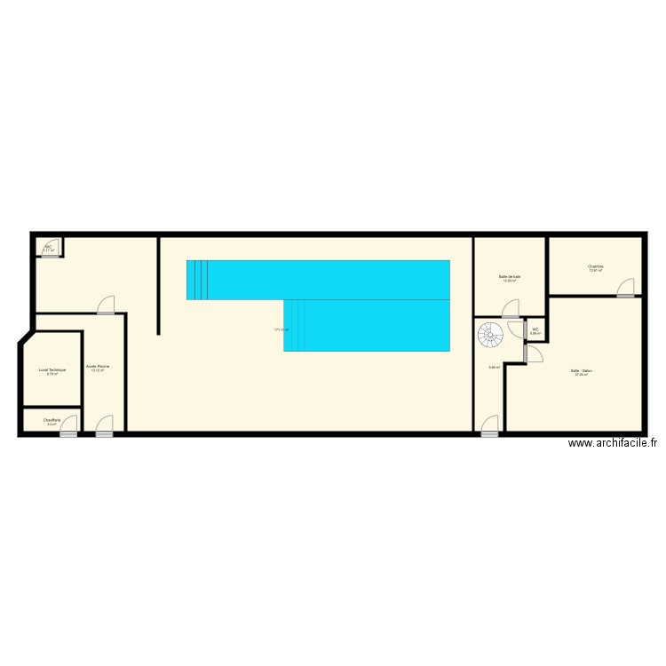 Piscine et Gite 2. Plan de 0 pièce et 0 m2