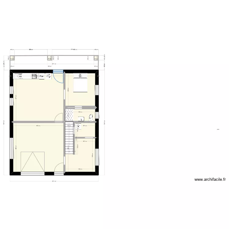 maison. Plan de 