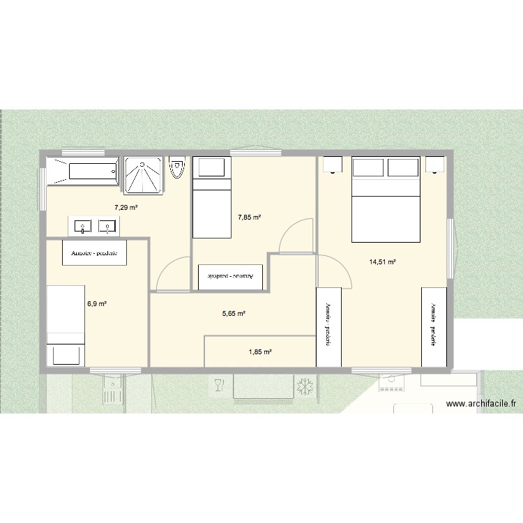 maison3. Plan de 0 pièce et 0 m2