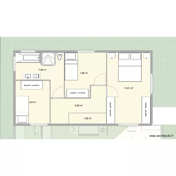 maison3. Plan de 