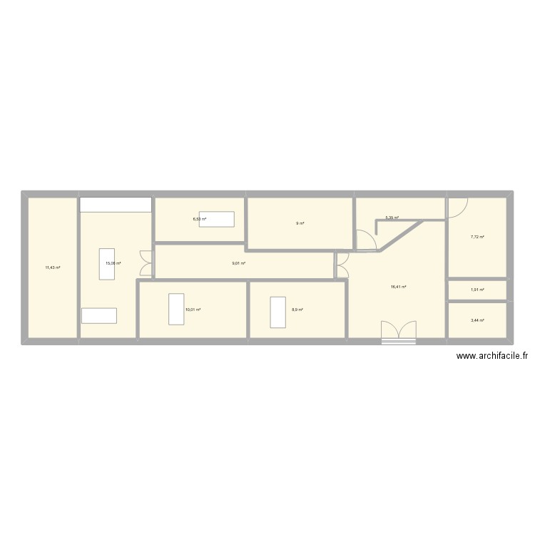Projet clinique. Plan de 0 pièce et 0 m2