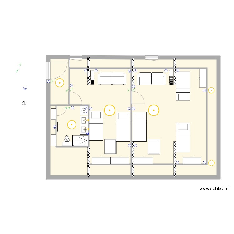 Manoir Chambre kids combles AMENAGEE. Plan de 0 pièce et 0 m2