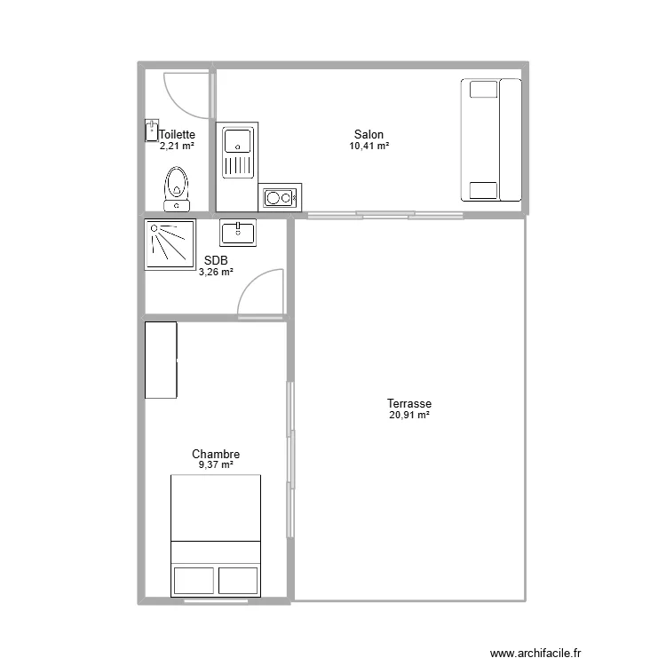 PLAN MEIMOA. Plan de 5  et 46 m²