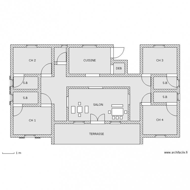 PLAN DE DISTRIBUTION. Plan de 0 pièce et 0 m2