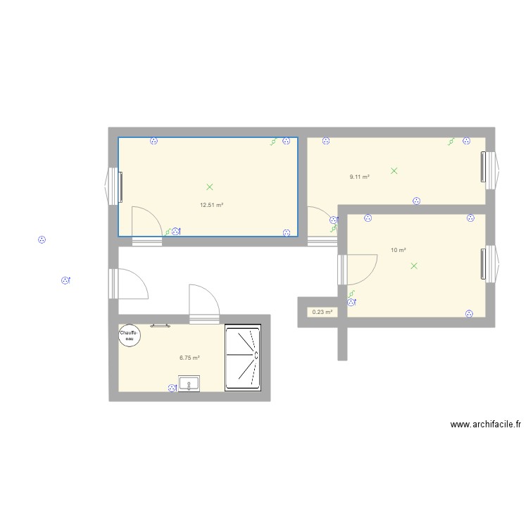 PLAN DE MAISON    ELECTRICITE. Plan de 0 pièce et 0 m2