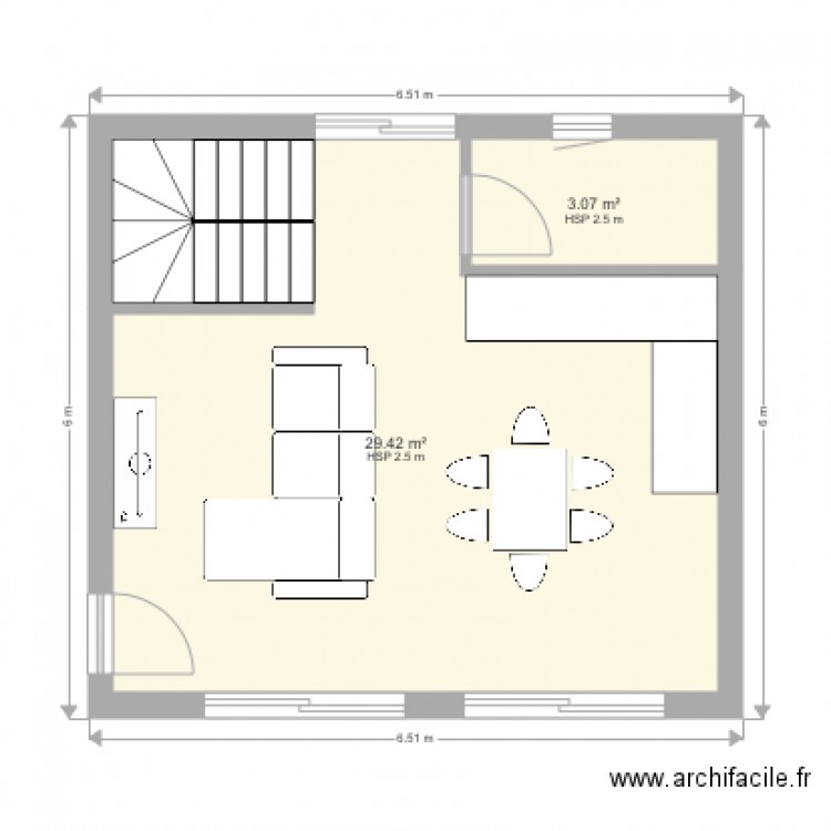 Rdc Bellevue . Plan de 0 pièce et 0 m2