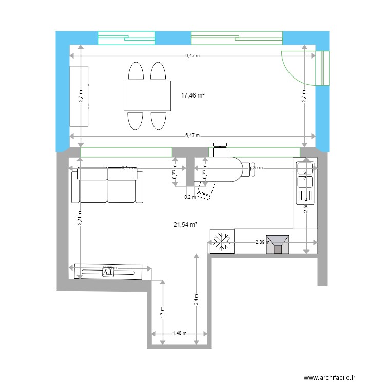 Extension Bourderes. Plan de 0 pièce et 0 m2