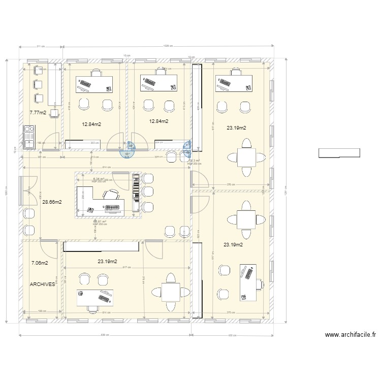 bureau le parc des lauves 2. Plan de 0 pièce et 0 m2