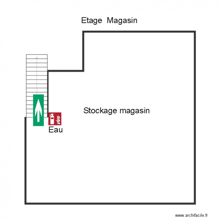 Etage Magasin VW Touques. Plan de 0 pièce et 0 m2