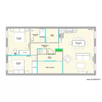 T3 traversant cuisine d'angle 2&egrave;me &eacute;tage 