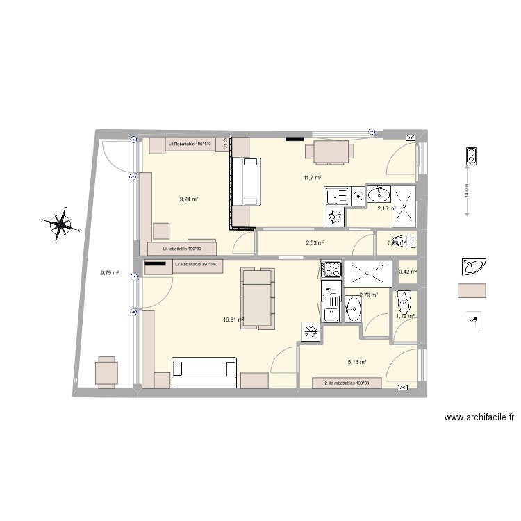 les 2 alpes 3. Plan de 0 pièce et 0 m2
