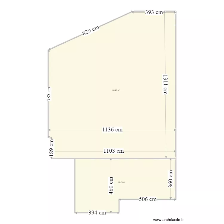 Surface Terrasse. Plan de Surface Terrasse. Plan de