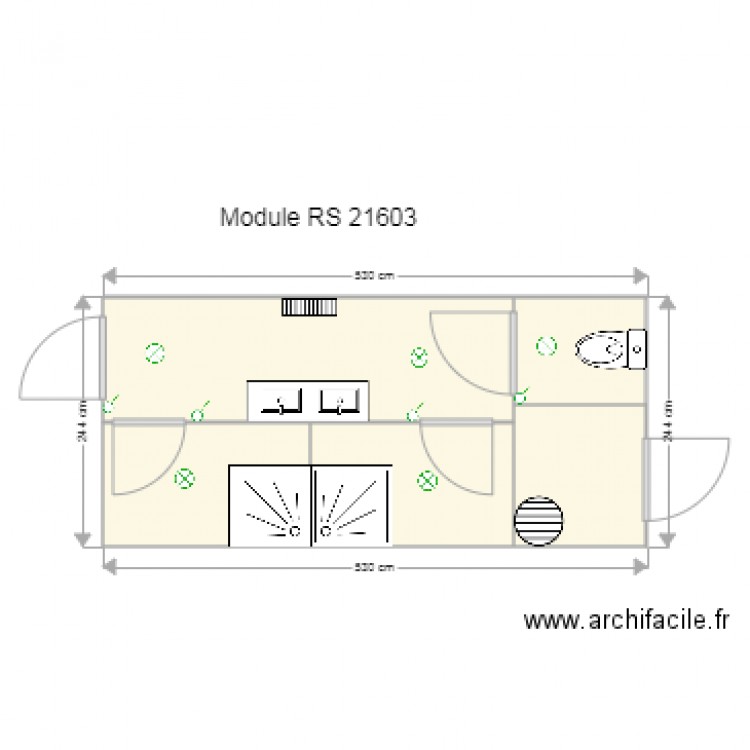 MODULE RS 21603. Plan de 0 pièce et 0 m2