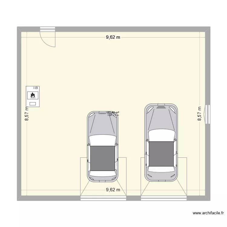 plan garage. Plan de 1 Pièce et 82 m² plan garage. Plan de 1 Pièce et 82 m²