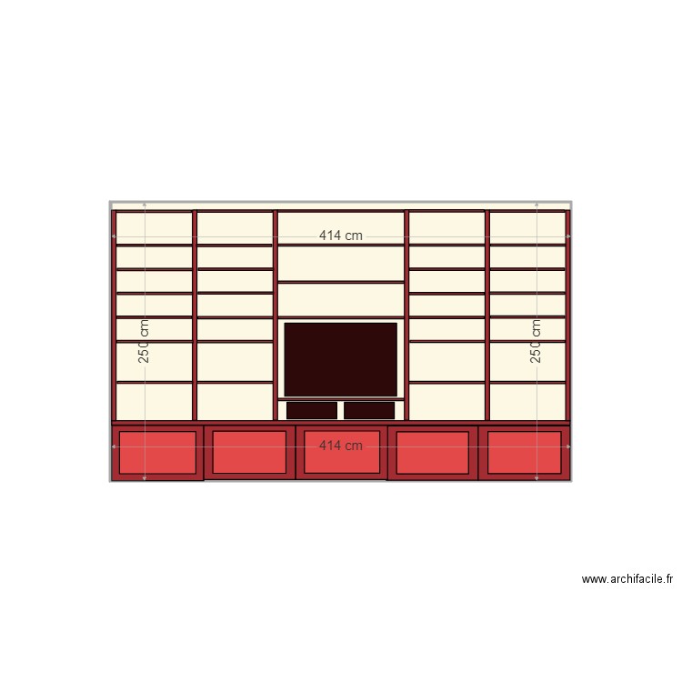 bibliothèque 2. Plan de 0 pièce et 0 m2