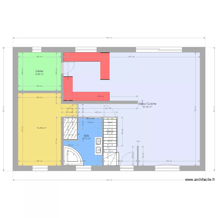 DETRES HILMOINE. Plan de 