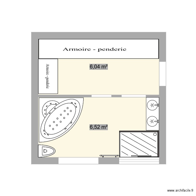 SDB. Plan de 0 pièce et 0 m2