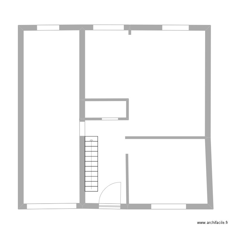 Justine rdc. Plan de 3 pièces et 71 m2