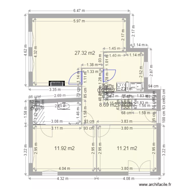 Appartement 6bis. Plan de Appartement 6bis. Plan de