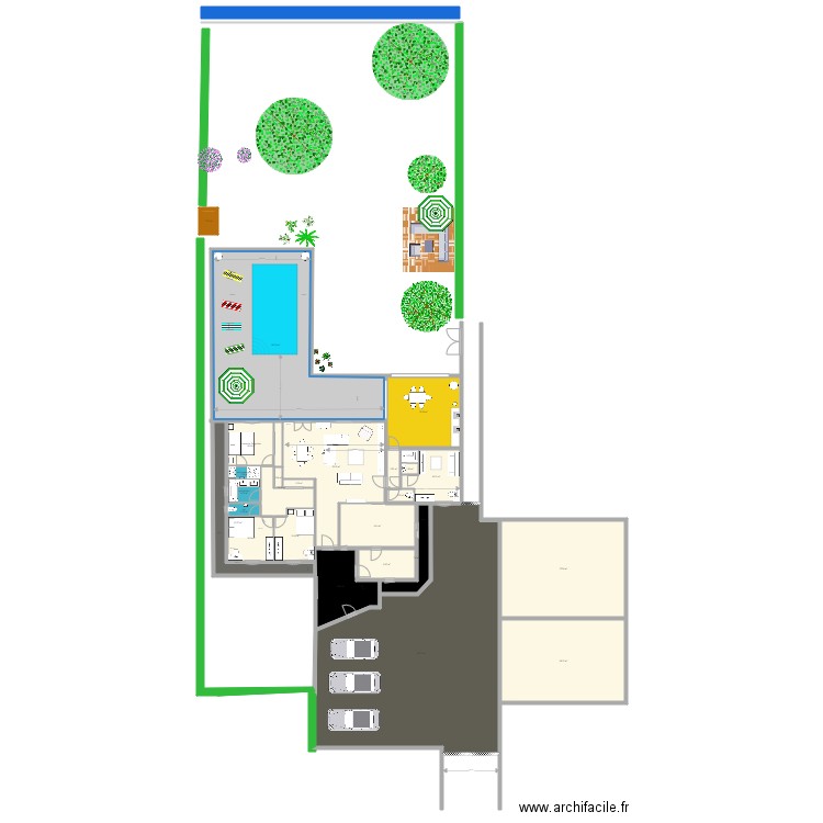 les chambres. Plan de 0 pièce et 0 m2