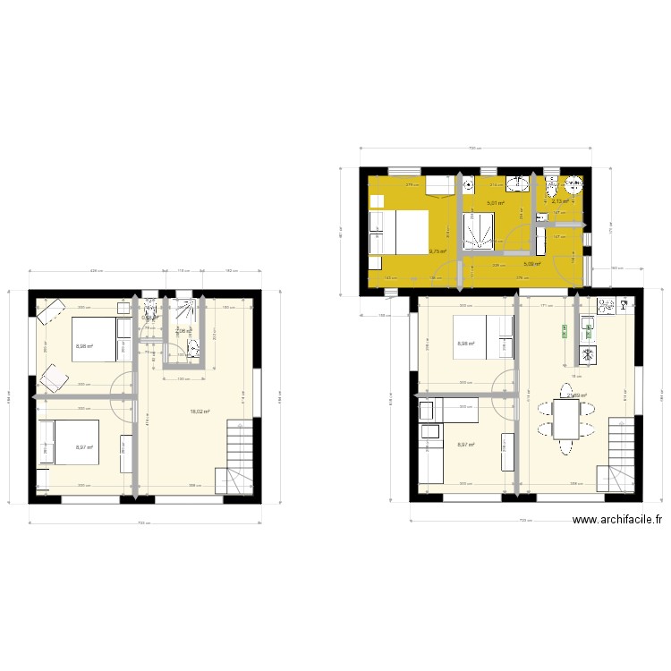 ST GILDAS Avec extension. Plan de 0 pièce et 0 m2