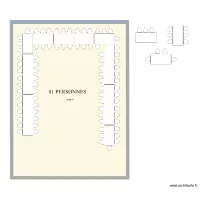 Plan de table mariage U