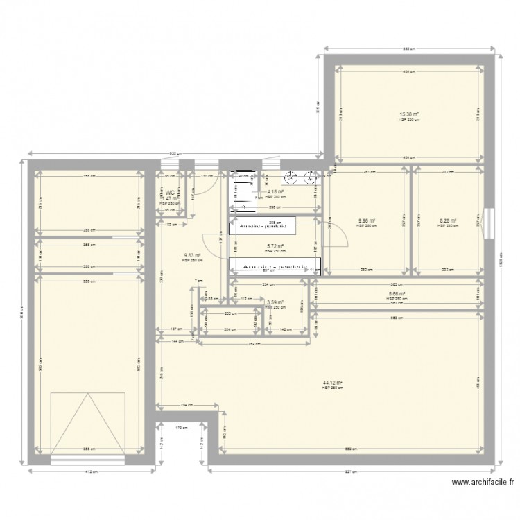 lozanne. Plan de 0 pièce et 0 m2